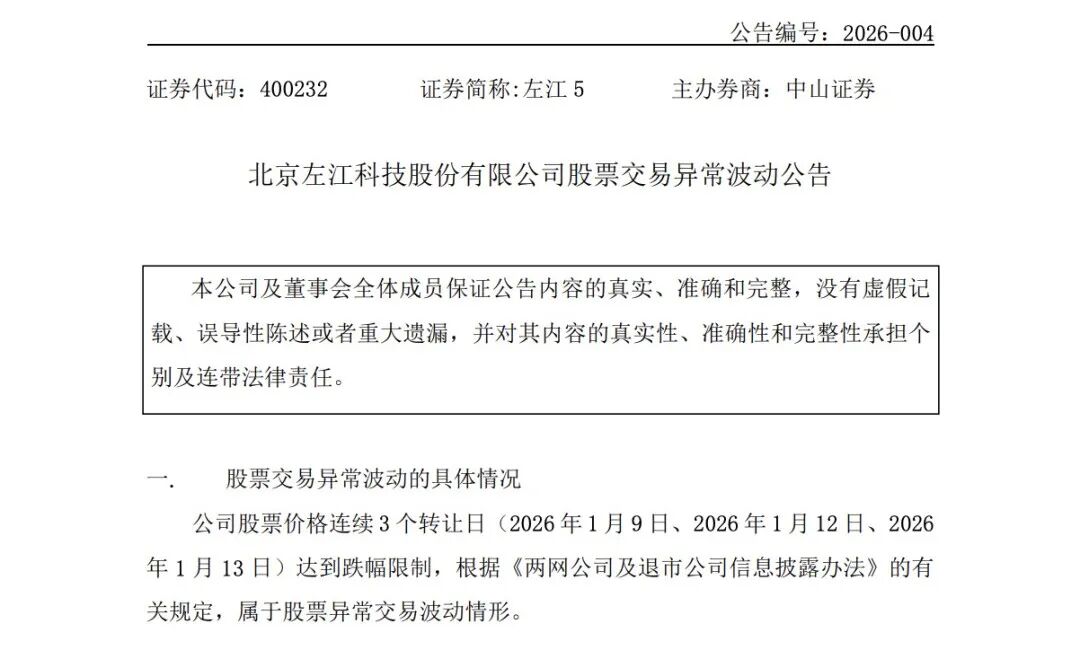 当年8倍妖股实控人被拘留！左江科技发生了什么？