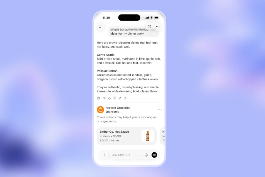 OpenAI宣布将启动广告测试 以提升ChatGPT的营收能力 OpenAI宣布将启动广告测试 以提升ChatGPT的营收能力