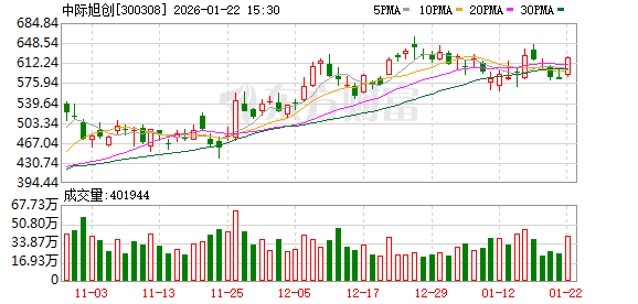 中际旭创成公募基金第一大重仓股